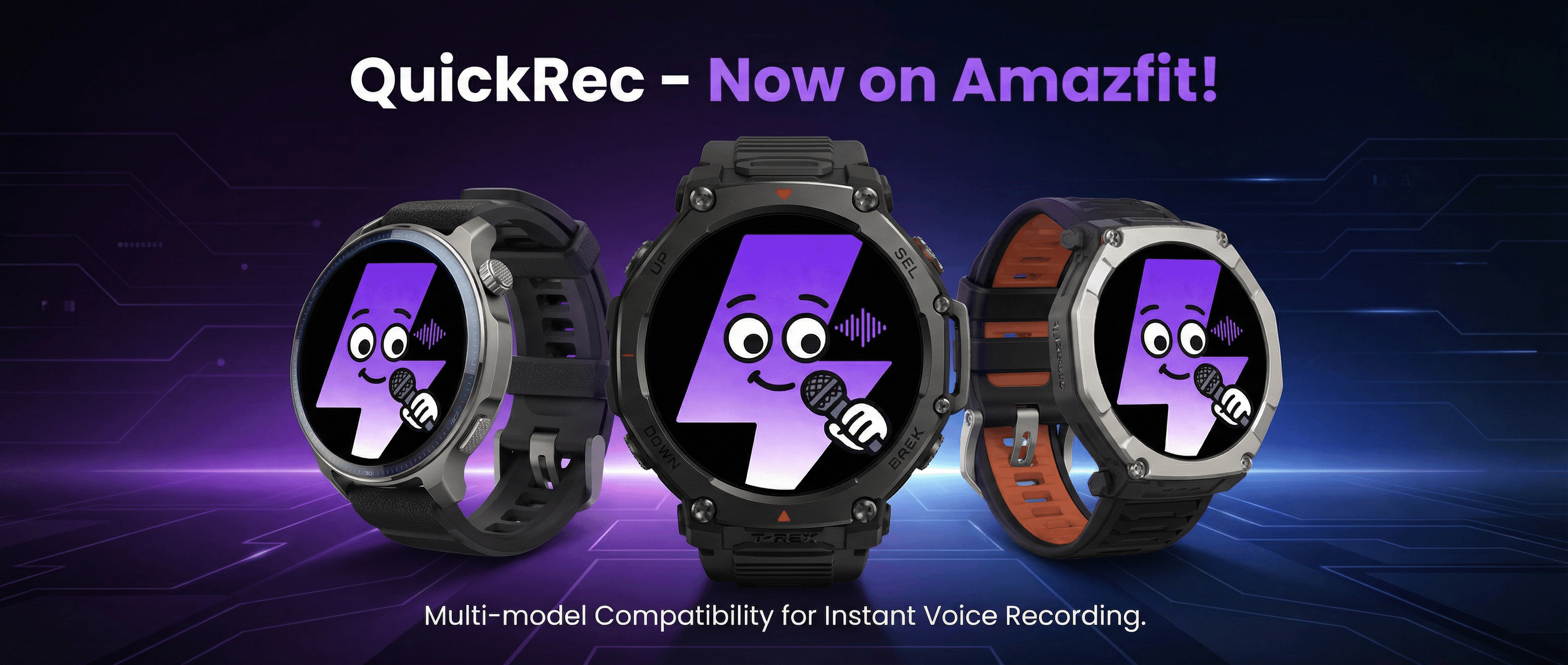 QuickRec on Amazfit watches